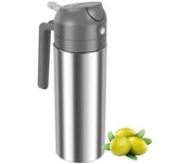 VAVPUP Spruzzatore e dispenser per olio in acciaio inox 304, flacone spray da 500 ml, ricaricabile, dispenser per olio a bocca larga, per cucinare la casa
