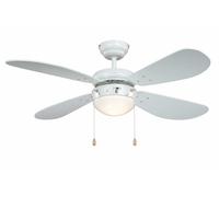Vaxcel Deckenventilator Classic Weiß 105 cm Mit Luce E14 4 Pale [EEK: Non valutato]