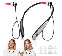 VAYALT 2 in 1 tappi per le orecchie a infrarossi, 650 nm, lunghezza d'onda a LED, luce rossa, dispositivo a infrarossi per orecchie da naso