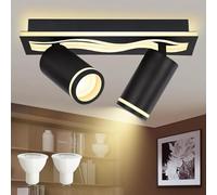 VAYALT GU10 Faretti LED da Soffitto, 13W + 2x6W Faretti Soffitto, Binario Faretti, Lampadario Soffitto Bianco, Moderna Faretto da Parete Interno per Barra per Camere da Letto, Cucine, Soggiorni