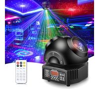 VAYALT Luci Discoteca, Luce DJ, Luce da luci palla, Luci Discoteca con Telecomando e Controllo del Suono, Con Controllo DMX 512, per Natale DJ Bar Compleanno Disco Matrimonio Festa Club