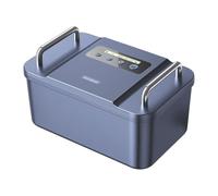 VAYDEER Cassetta di Sicurezza con Timer - Scatola con Lucchetto Temporizzato,Display LCD,Tempo di Blocco Personalizzabile, Manici in Metallo, Alimentazione USB-C - Box Portatile per Telefono e Farmaci