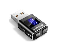 VAYDEER Mouse Jiggler Metallico con Timer LED e Adattatore USB-C | Timer 2/4/6/8 ore e continuo, 2 modalità movimento, alloggiamento lega alluminio, plug and play Windows Mac Linux