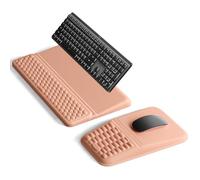 VAYDEER Poggiapolsi ergonomico per tastiera e tappetino per mouse, supporto per tastiera 2 in 1 e morbido cuscinetto di supporto in memory foam per digitare, sollievo dal dolore al polso, per ufficio