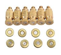 VAYEODEYU 20 ugelli nebulizzati in ottone ad alta pressione che atomizzano lo spruzzatore da giardino di raffreddamento Mister 0,1-0,9 mm(0.1MM)