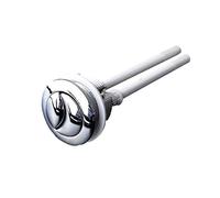 VAYEODEYU ABS galvanico con Pulsante Rotondo a Doppio Scarico da 38 mm for WC 12,5x4,7x3,8 cm