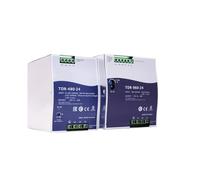 VAYEODEYU Alimentatore ferroviario, Alimentatore for guida DIN TDR-480-24 24V 20A 480W, larghezza 85,5mm con PFC trifase