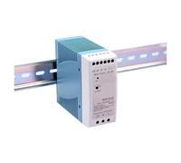 VAYEODEYU Alimentatore ferroviario, Alimentatore industriale MDR-40 da 40 W for guida DIN, uscita singola 5 V, 12 V, 24 V e 48 V(MDR-40-24V)