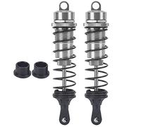 VAYEODEYU Ammortizzatore in metallo regolabile riempito d'olio RC for cingoli RC 1/8, confezione da 2, multicolore(Ti Color)