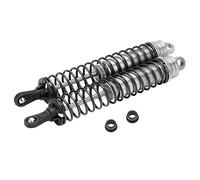 VAYEODEYU Ammortizzatore RC regolabile riempito d'olio da 2 pezzi 144mm blu argento for HSP HPI AXIAL 1/8(Silver)