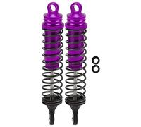 VAYEODEYU Ammortizzatori RC Ammortizzatore riempito d'olio regolabile for auto RC SLASH 2WD Viola 2 pezzi