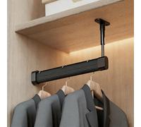 VAYEODEYU Asta appendiabiti a forma di L multicolore 30-100 cm(Black,80cm)