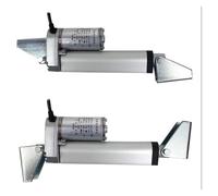 VAYEODEYU Attuatore lineare, Attuatore lineare elettrico bianco 12V/24V DC Corsa 20-200mm Forza 100-1000N con staffa(White 200mm,12v 90mm per s 100N)