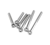 VAYEODEYU Bullone a occhiello, Bullone ad anello articolato in acciaio inossidabile M5-M24 304 con foro di scorrimento for occhiello fisheye(30mm,M6 (3pcs))