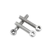 VAYEODEYU Bullone a occhiello, Vite ad anello in acciaio inossidabile 304 con occhiello fisheye M14 M16 M18 M20 M24(Half Thread,100MM-M18-1PCS)