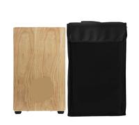 VAYEODEYU Cajon Box Drum Percussioni portatili in legno multicolore con borsa for il trasporto 46,5x30x29 cm(Wood Color Box Drum)