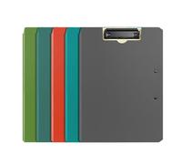 VAYEODEYU Cartella for appunti pieghevole in PP multicolore da 5 pezzi con doppia clip