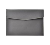 VAYEODEYU Cartella in feltro di pelle A5 da 17,3 x 25,5 cm. Organizer for documenti con design a scatto multicolore(Dark gray)