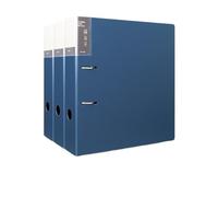 VAYEODEYU Cartella portadocumenti espandibile perforata A4, 3 pezzi, scheda tecnica staccabile a 2 fori, multicolore(Blue)