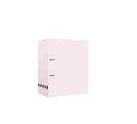 VAYEODEYU Cartella portadocumenti in PP perforato a due fori A4 da 5 pezzi multicolore for ufficio(Pink)
