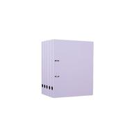 VAYEODEYU Cartella portadocumenti in PP perforato a due fori A4 da 5 pezzi multicolore for ufficio(Purple)