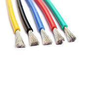 VAYEODEYU Cavo elettrico in silicone, Cavo in silicone da 10 metri, filo di terra resistente al calore multicolore 10-30AWG(18awg,Yellow)