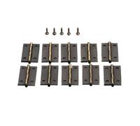 VAYEODEYU Cerniera for porta da 10 pezzi con viti 24x16mm in bronzo