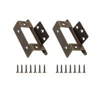 VAYEODEYU Cerniere for porte con apertura a 135 gradi for armadio da cucina, ferro, bronzo antico, confezione da 2 con viti