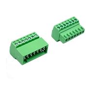 VAYEODEYU Connettore for morsettiera con spina PCB in rame in plastica | 10 coppie/10 Pz F/10 Pz M 2,54 mm 2EDGRK/15EDGKP 2P-12P: Collegamento a filo PCB 220 V CE RoHS(FemalePlug Only 10pc,10P)