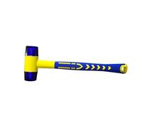 VAYEODEYU Double-Head Rubber Mallet Multicolor 25-45mm Plastic-Coated Grip DIY Hand Tool(30mm)