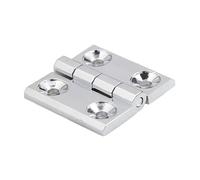VAYEODEYU Hardware cerniera for porta Lega di zinco Argento Dimensioni multiple 40/50/60 mm(Silver 50X50MM)