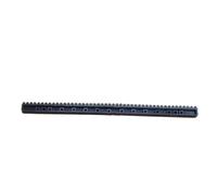 VAYEODEYU Ingranaggi, Cremagliera in plastica e nylon nera, larghezza 6,5 mm, 1 modulo, denti dritti, guida lineare, diverse dimensioni(6.5x7.5x140mm)