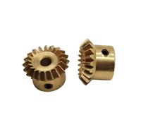 VAYEODEYU Ingranaggi, Ingranaggio conico in ottone 0,5 modulo 20 denti rapporto 1:1 foro 4 mm 90 gradi mitra conico