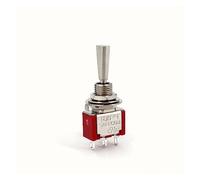 VAYEODEYU Interruttore di trasferimento. Confezione da 10 T8014B-U SPDT 3 pin Mini interruttore a levetta appiattito Momentaneo ON-OFF-MOM