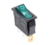 VAYEODEYU Interruttore di trasferimento. Interruttore a bilanciere SPST a 3 pin KCD3 ON/OFF 20A 125VAC con luce LED multicolore(Green)