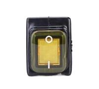 VAYEODEYU Interruttore di trasferimento. Interruttore a levetta 20A 250V 4 pin DPST IP67 T85 marino multitensione LED multicolore 30x22mm(Yellow,6V)