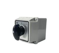 VAYEODEYU Interruttore di trasferimento. LW26-25/2M Commutatore rotativo a 3 posizioni 25A 2P 690V Scatola impermeabile Inversione motore(Switch Box 01)