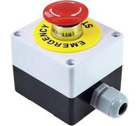 VAYEODEYU Interruttore di trasferimento. Pulsante di arresto di emergenza Interruttore a levetta 22 mm 1NO 1NC 10A 660V Impermeabile Antideflagrante