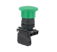 VAYEODEYU Interruttore di trasferimento. XB5 Interruttore a pulsante con testa a fungo for arresto di emergenza, impermeabile, con rilascio a scatto, 22 mm(Self Reset 01,1NO 1NC)