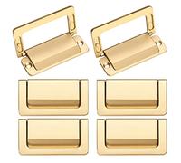 VAYEODEYU Leve for porte invisibili Maniglie for mobili in lega di zinco Multicolore Distanza tra i fori 64 mm 2/4/6 pezzi