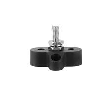 VAYEODEYU M6 M8 M10 Busbar 12V 5/16in 1/4in TermBlk Stud Negative HeavyDuty PowerDist RedBlack Stud(Style A M6 Black)