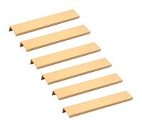 VAYEODEYU Maniglia for cassetto nascosta in lega di alluminio dorata da 6 pezzi, dimensioni multiple(Length: 250 mm)