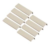 VAYEODEYU Maniglie for mobili nascoste in alluminio multicolore da 8 pezzi, maniglie for mobili a scomparsa, lunghezze multiple(Light Gray,Length 150mm)