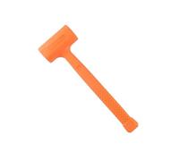 VAYEODEYU Martello in gomma for colpi morti da 0,5-4 libbre arancione for pavimenti in legno, lastre, muratura(Orange-4 Lb)