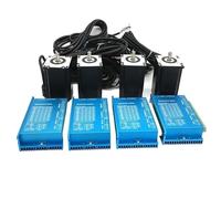 VAYEODEYU Motore passo-passo, Confezione da 4 motori passo-passo a circuito chiuso Nema 23 2,2 Nm 4,5 A 1000 linee Kit driver encoder HB808C