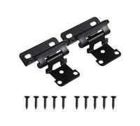 VAYEODEYU Nero 6.00X4.50X2.00cm della sovrapposizione della metà della copertura della cerniera dell'armadietto con chiusura ammortizzata automatica