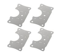 VAYEODEYU Piastra di riparazione cerniera in acciaio inox for mobili con ante 90x50mm 4 pezzi(4PCS)