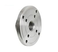 VAYEODEYU Piastra frontale per tornio per legno, Flangia for mandrino for tornio da legno da 4 pollici e 100 mm, con filettatura di diverse dimensioni(1 Inch X 8 Tpi)