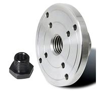 VAYEODEYU Piastra frontale per tornio per legno, Mandrino for tornio da legno argento da 2-6 pollici(100mm M18x2.5)