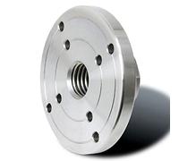 VAYEODEYU Piastra frontale per tornio per legno, Mandrino for tornio da legno argento da 2-6 pollici(100mm m33x3.5)